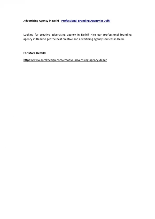 advertising agency in delhi professional branding