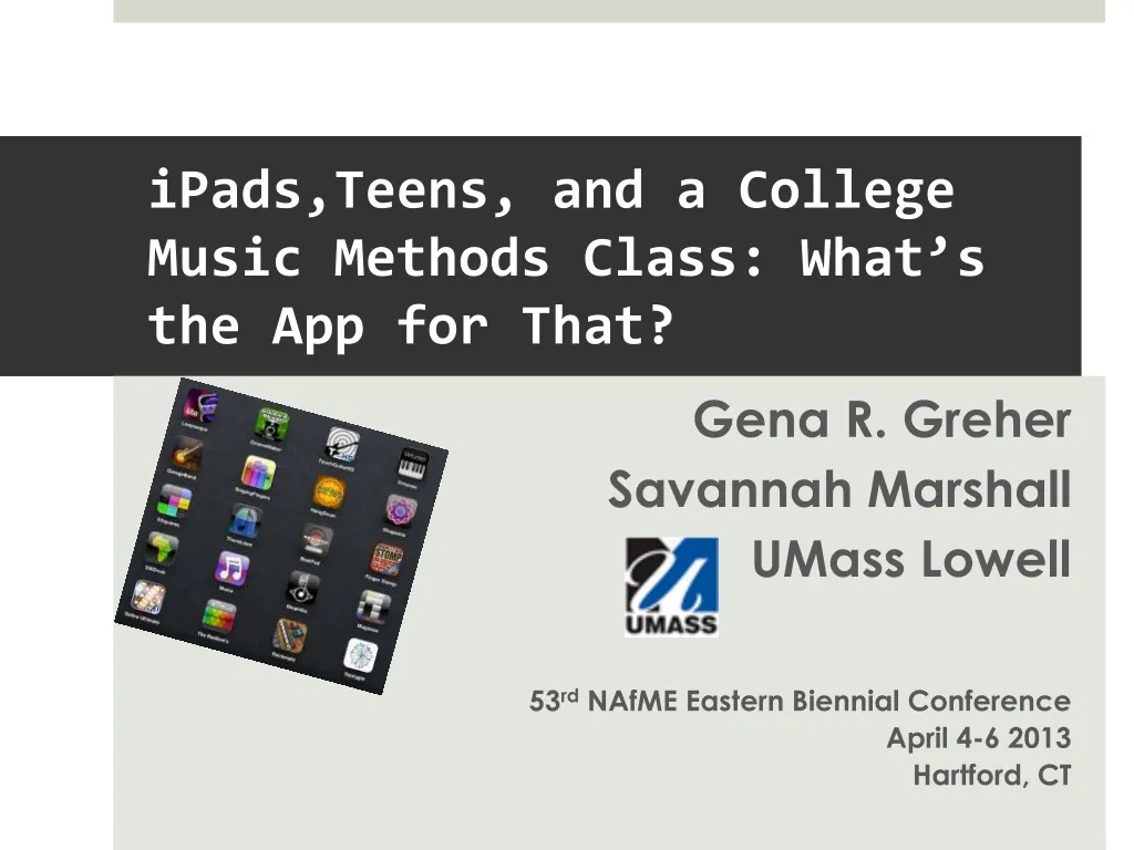 ipads teens and a college music methods class what s the app for that