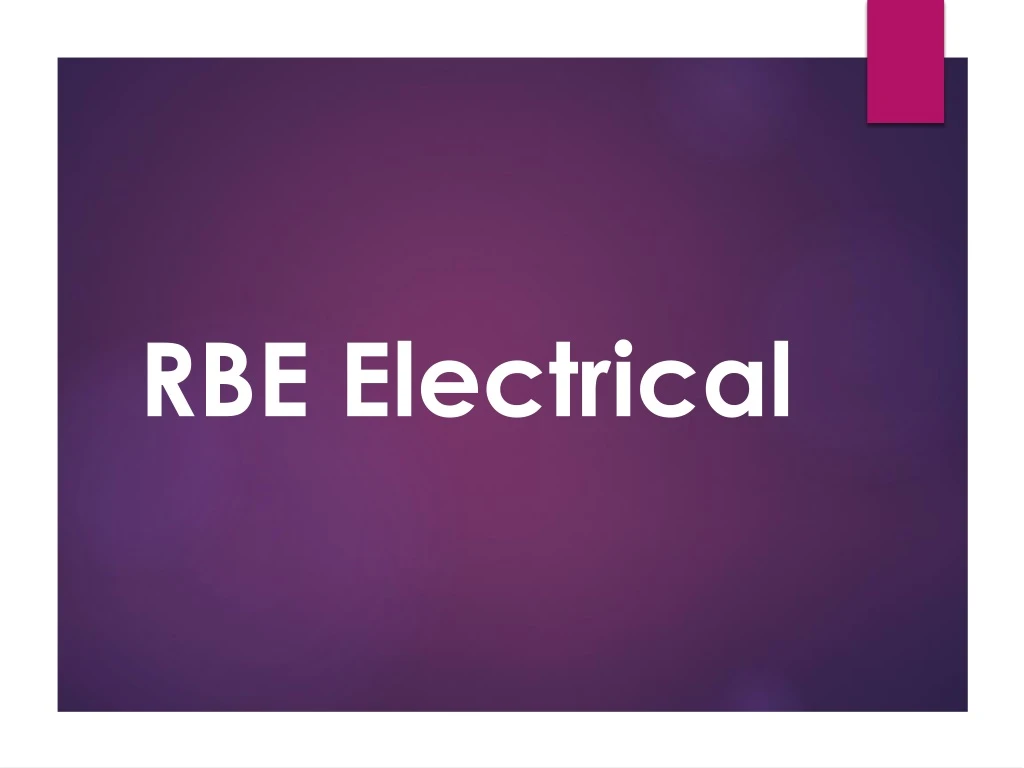 rbe electrical