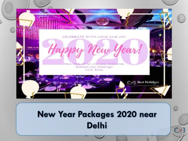 New Year 2020 near Delhi | New Year Packages near Delhi