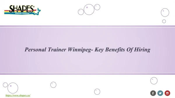 Personal Trainer Winnipeg- Key Benefits Of Hiring