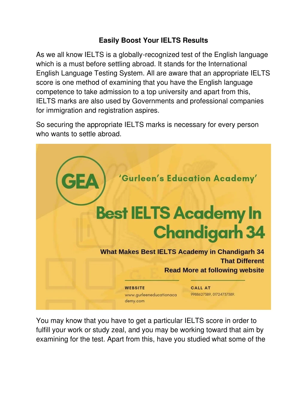 easily boost your ielts results