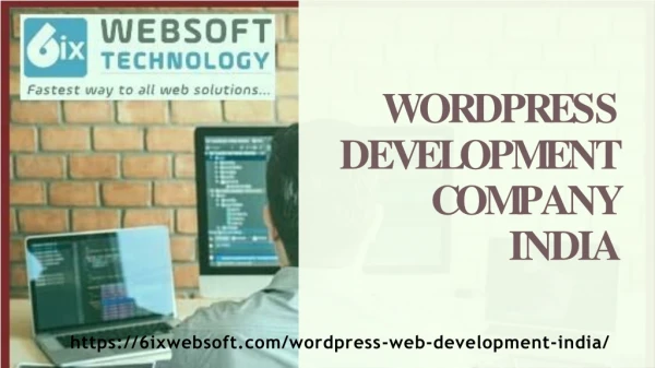 Best Wordpress Development Company in India - 6ixwebsoft