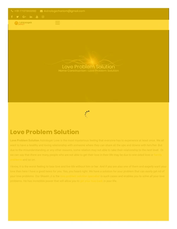 love problem solution