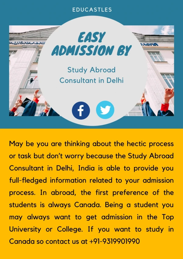 EduCastles -  Easy Admission by Study Abroad Consultant in Delhi