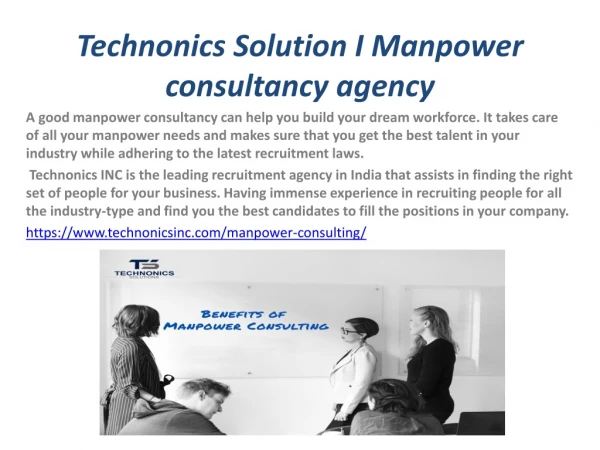 Technonics Solution I Manpower consultancy & Business promotions