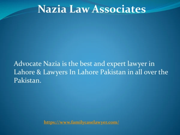 Professional Lawyer In Lahore (Pakistan) 2019 & Genuine Law Firm In Lahore