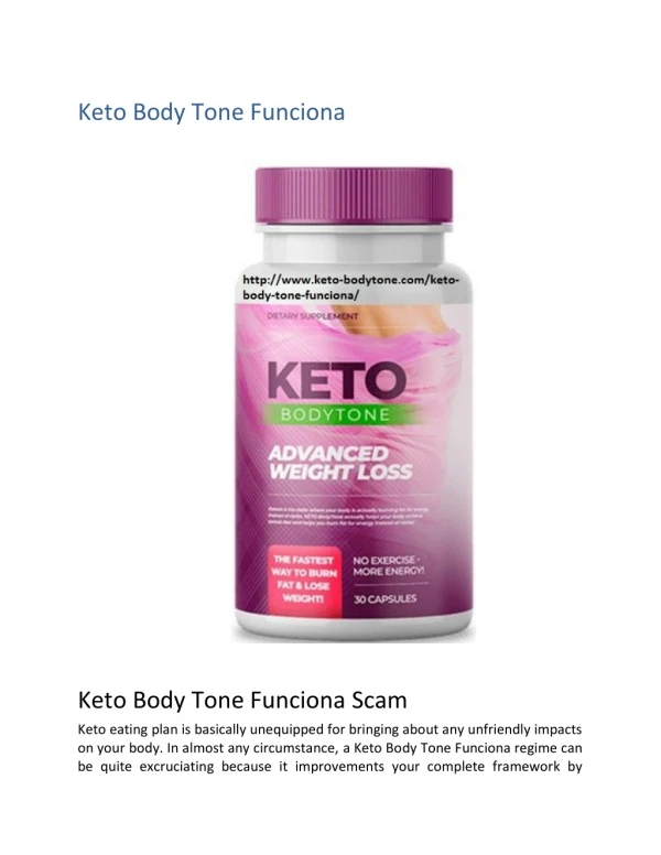 Keto Body Tone Funciona