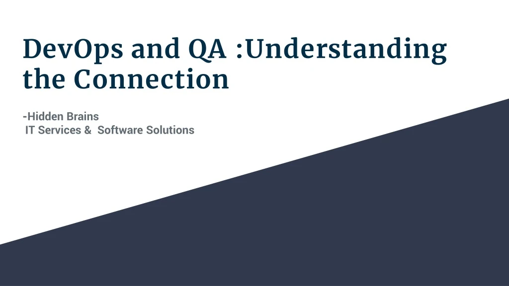 devops and qa understanding the connection