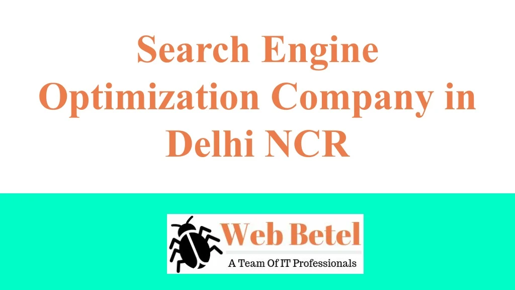 search engine optimization company in delhi ncr