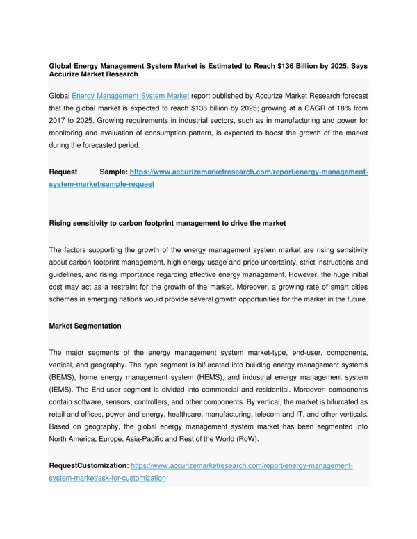 global energy management system market