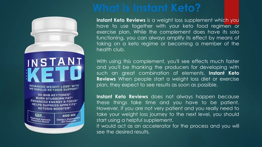 what is instant keto