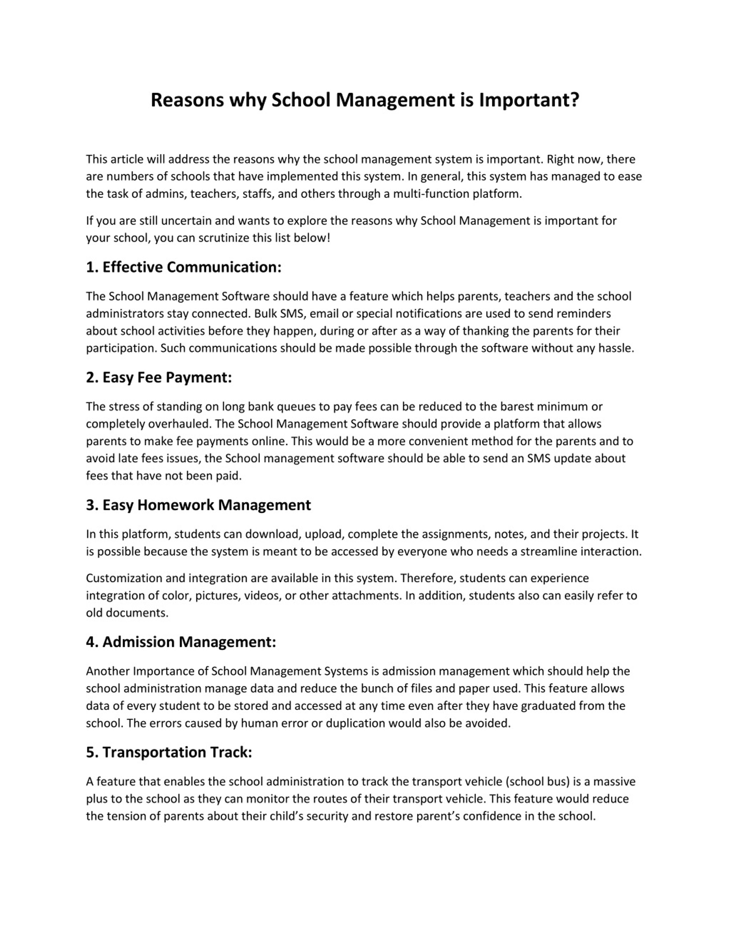 PPT - Reasons why School Management is Important? PowerPoint ...