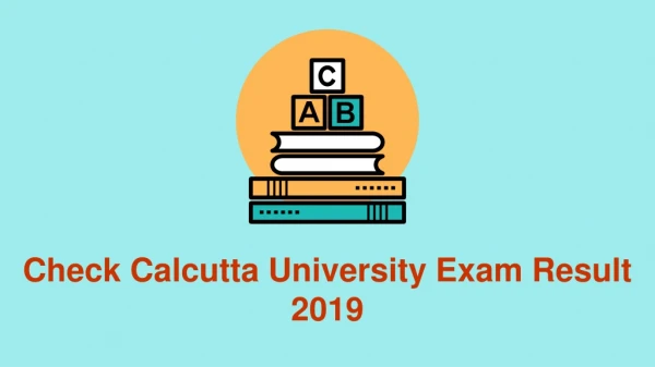 Check Calcutta University Exam Result 2019