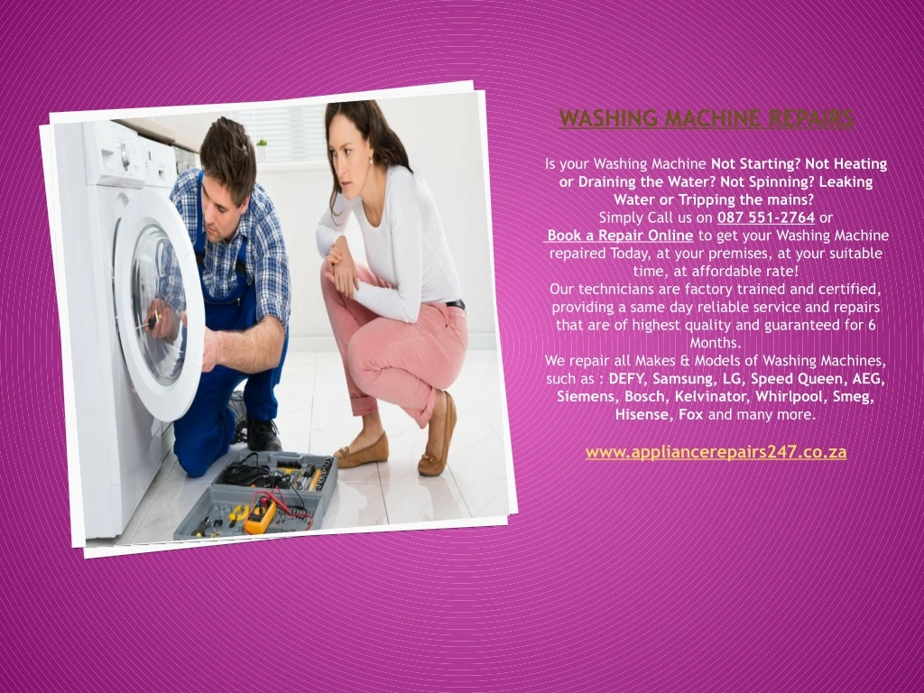 washing machine repairs