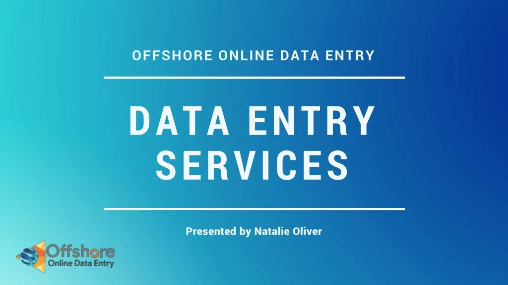 offshore online data entry