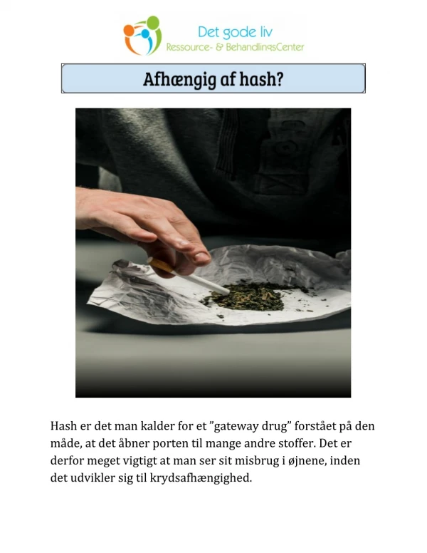 Afhængig af hash? @ Det-gode-liv