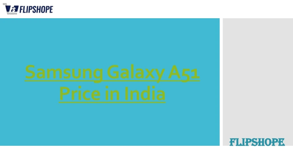 samsung galaxy a51 price in india