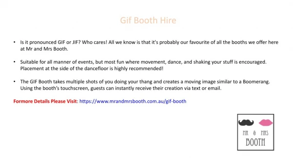 Gif Booth Hire
