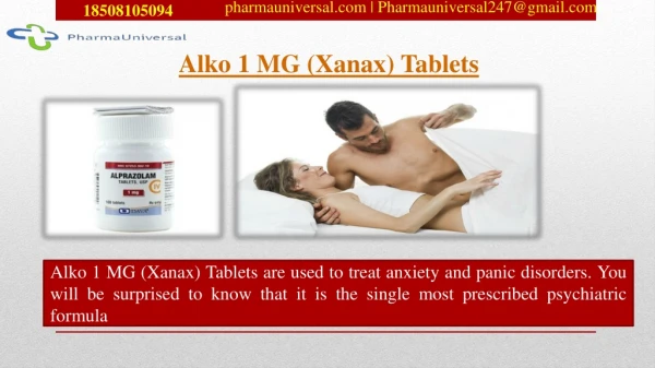 Alko 1 MG (Xanax) Tablets