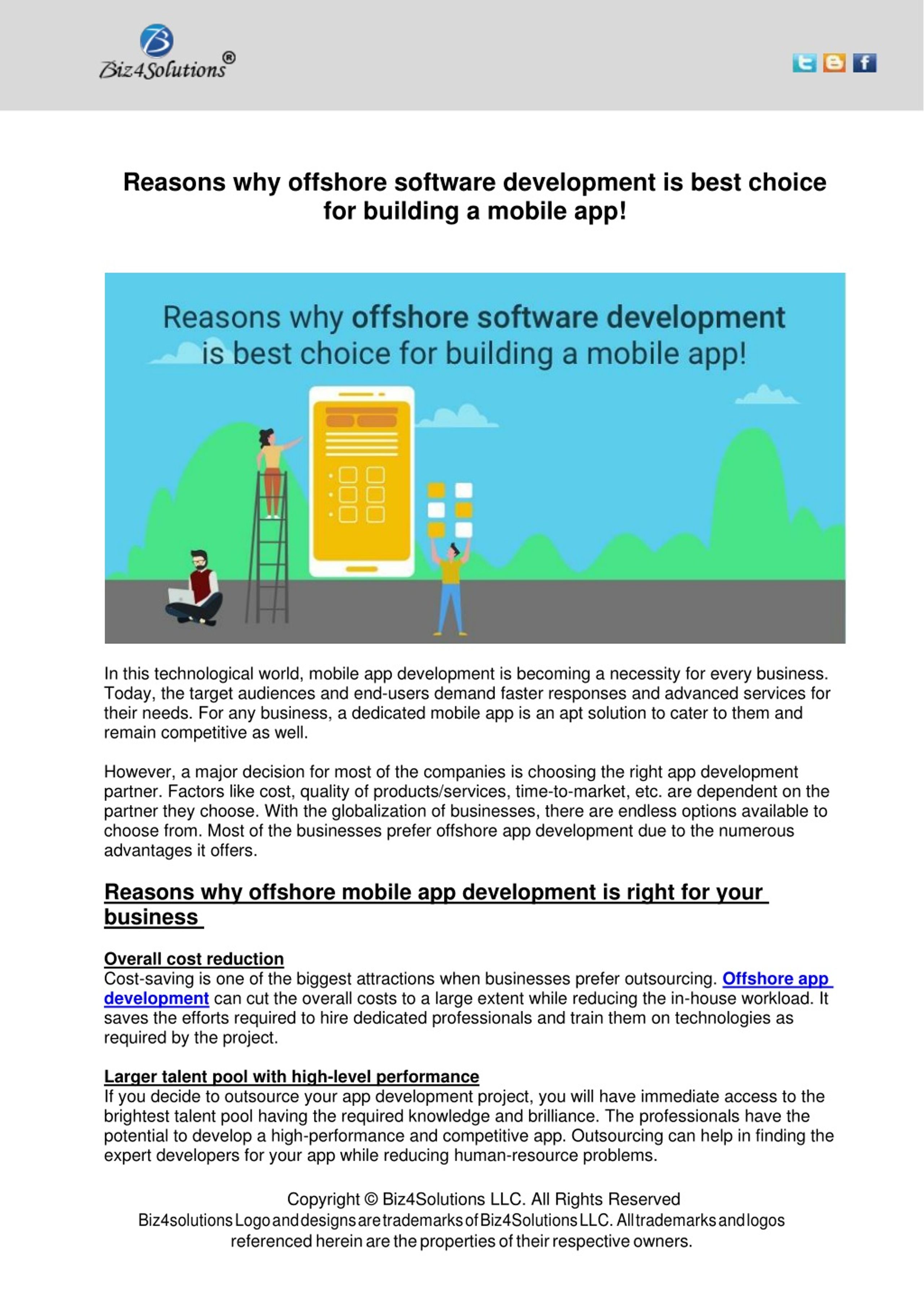 PPT - Reasons why offshore software development is best choice for ...