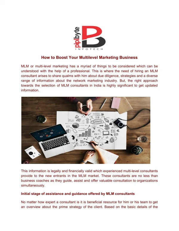 how to boost your multilevel marketing business