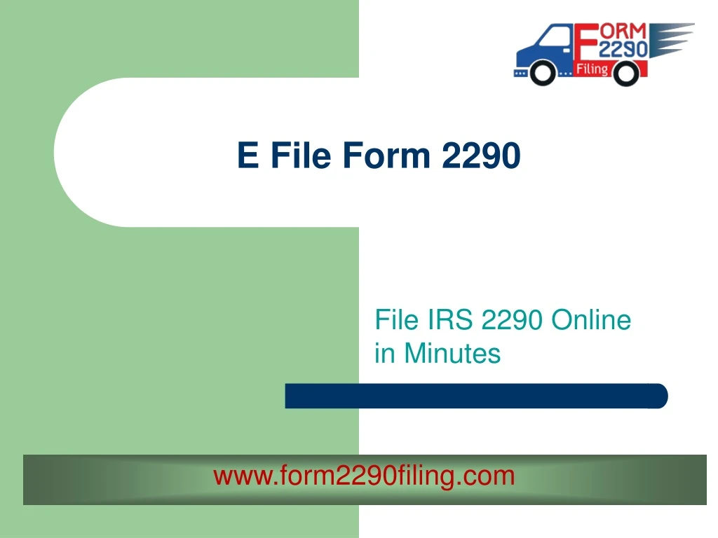 e file form 2290