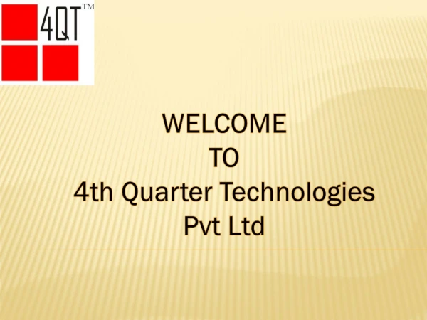 CRM Software India - 4th Quarter Technologies Pvt Ltd