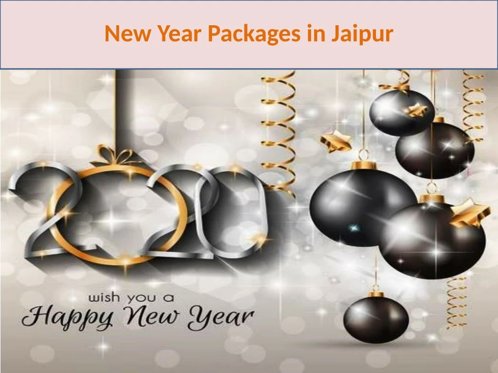 new year packages in jaipur