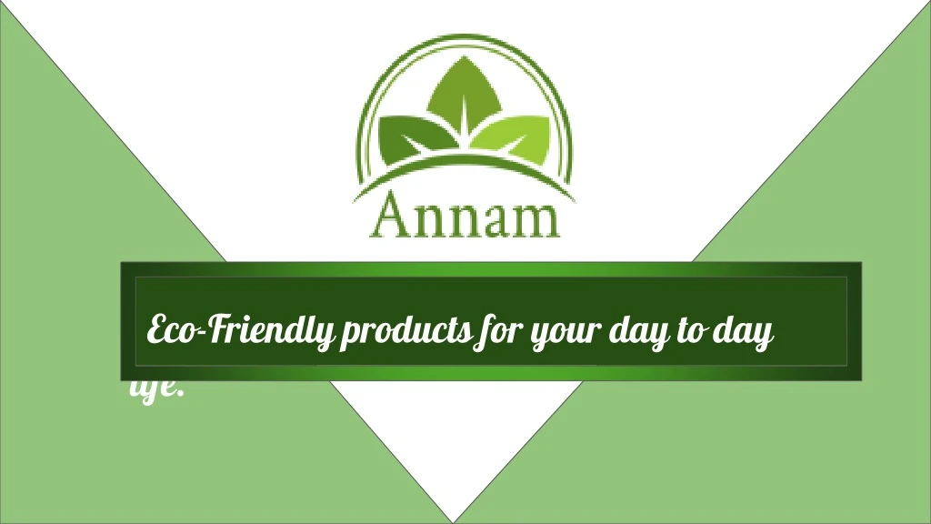 eco friendly products for your day to day life