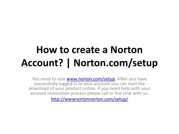 Norton | www.norton.com/Setup | Enter Key