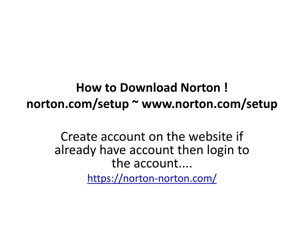 how to download norton n orton com setup www norton com setup