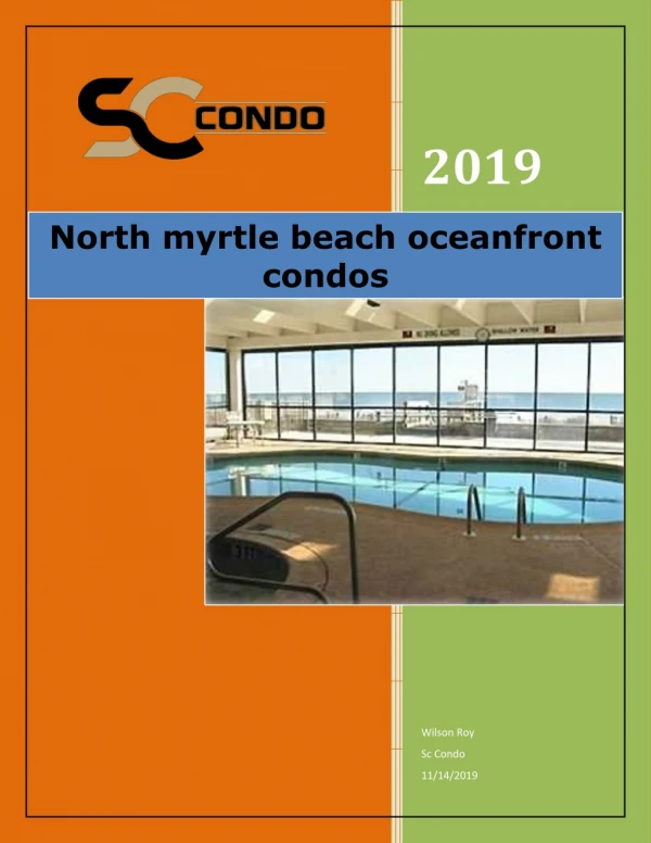 North myrtle beach oceanfront condos