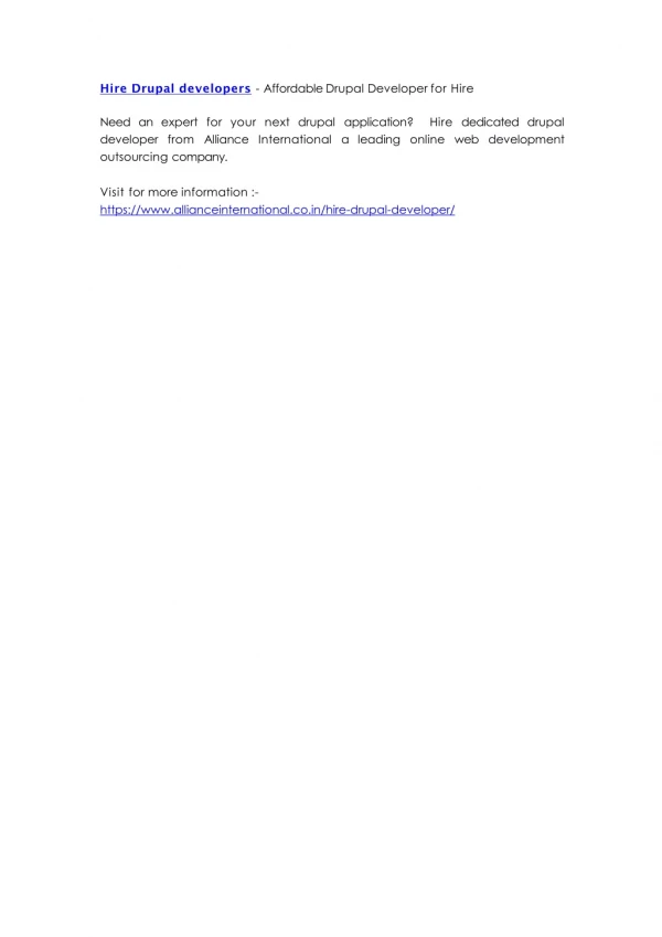 hire drupal developers affordable drupal