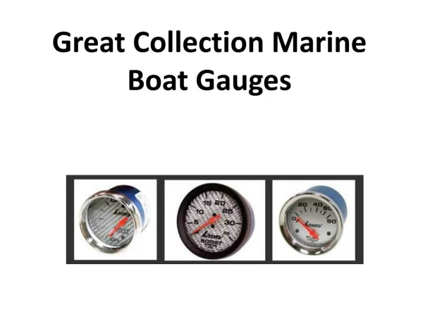 Great Collection Marine Boat Gauges