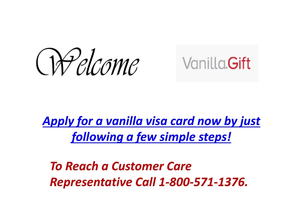 apply for a vanilla visa card now by just