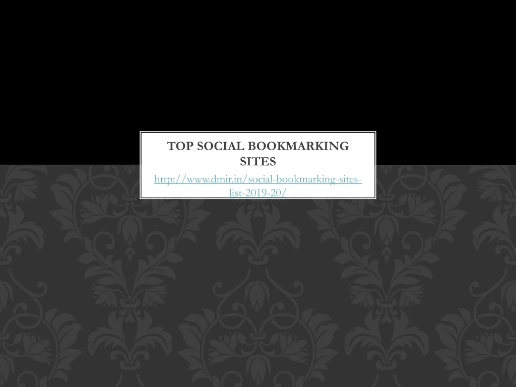 top social bookmarking sites