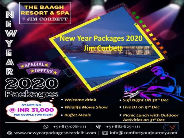 New Year Party 2020 in Jim Corbett | New Year Packages in Jim Corbett