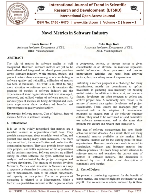 international journal of trend in scientific