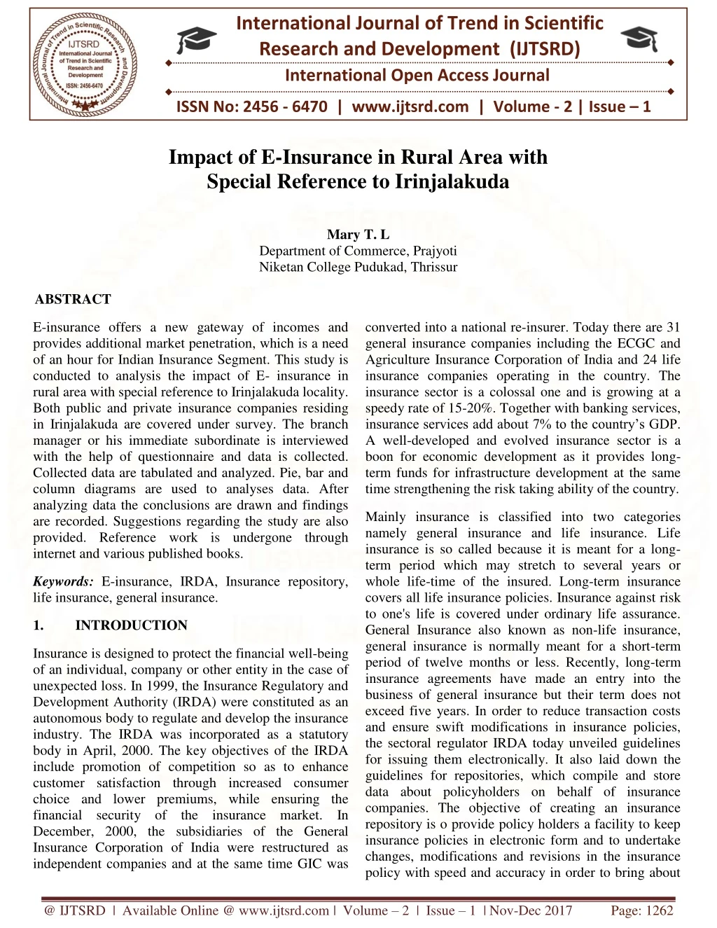 international journal of trend in scientific