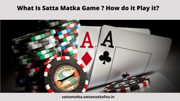 What Is Satta Matka Game ? How do it Play it?