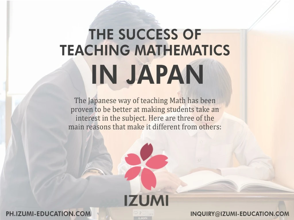 the success of teaching mathematics in japan
