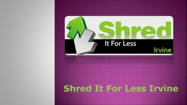 shred it for less irvine