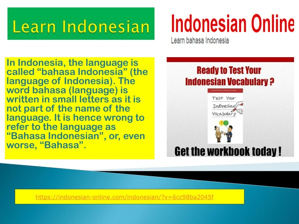 learn indonesian