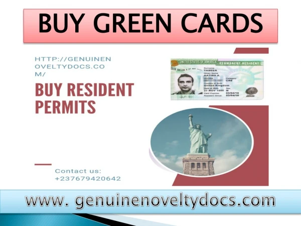 Best Offer BUY GREEN CARDS