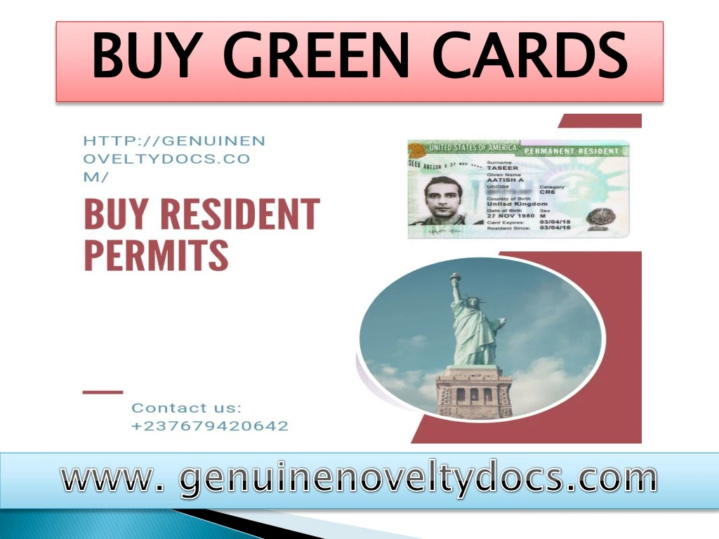 buy green cards