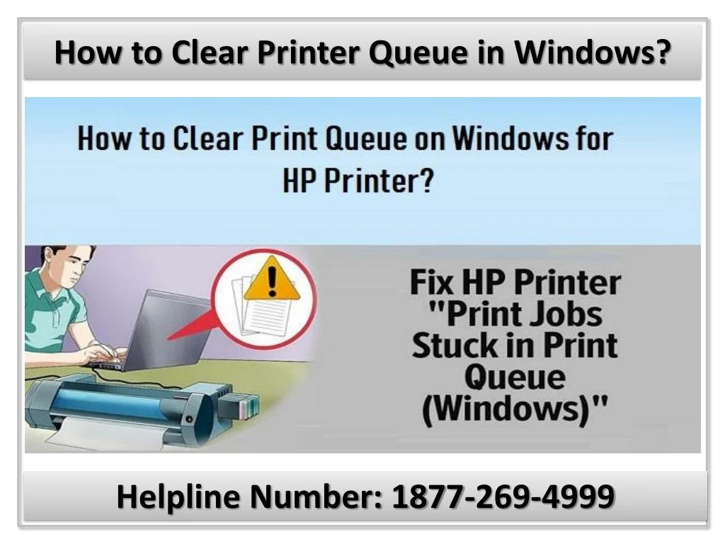 how to clear printer queue in windows