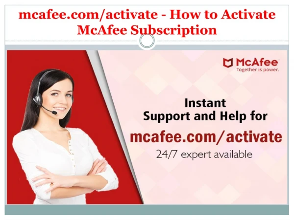 mcafee com activate how to activate mcafee subscription