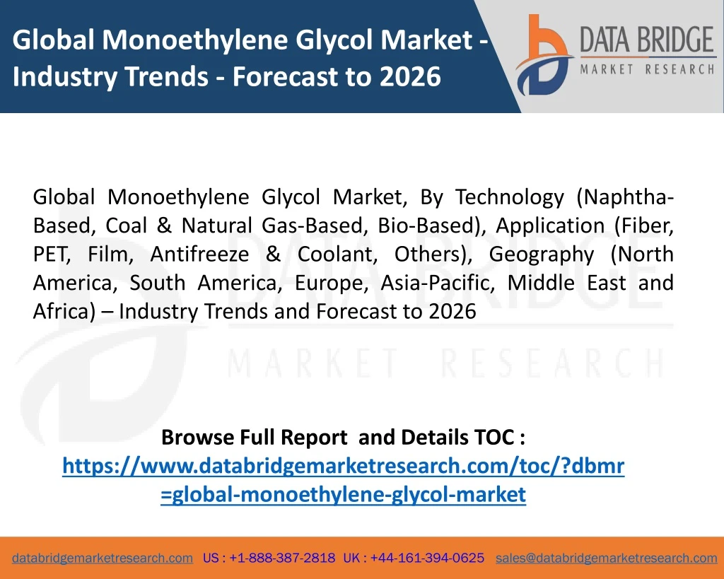 global monoethylene glycol market industry trends
