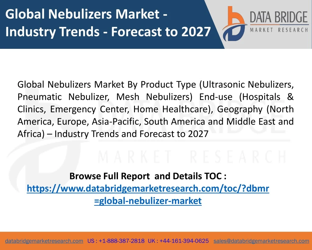 global nebulizers market industry trends forecast